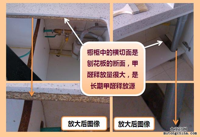 刨花板斷面